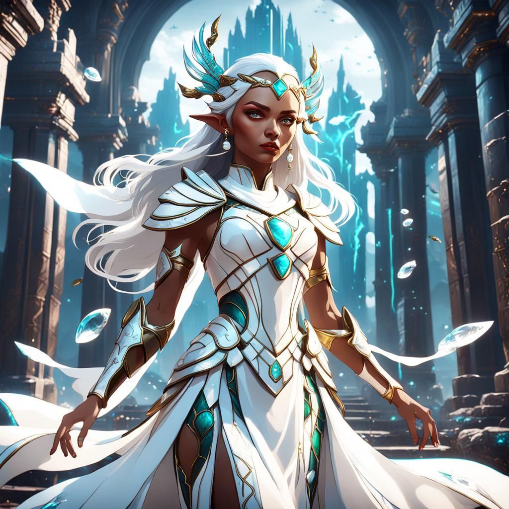 Quartz Goddess: Detailed Matte Painting in Unreal Engine