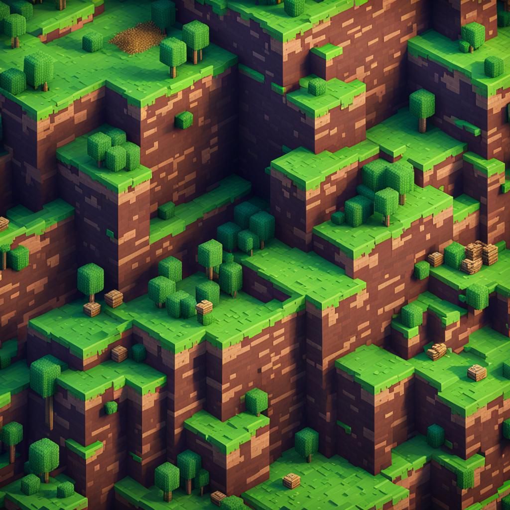 Detailed Minecraft Creeper: Fantasy Concept Art
