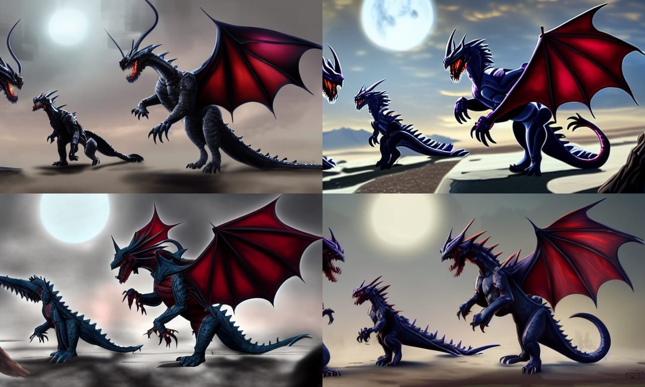 Young Dragon Learns to Fight at Night