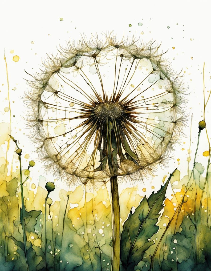 Sun-drenched Dandelion