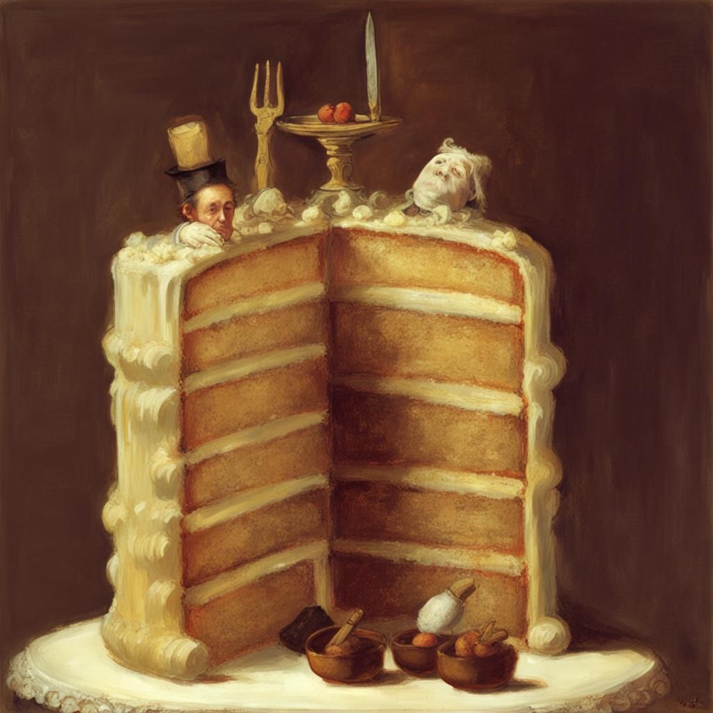 Musical Cake Sculpture Inspired by Art Masters