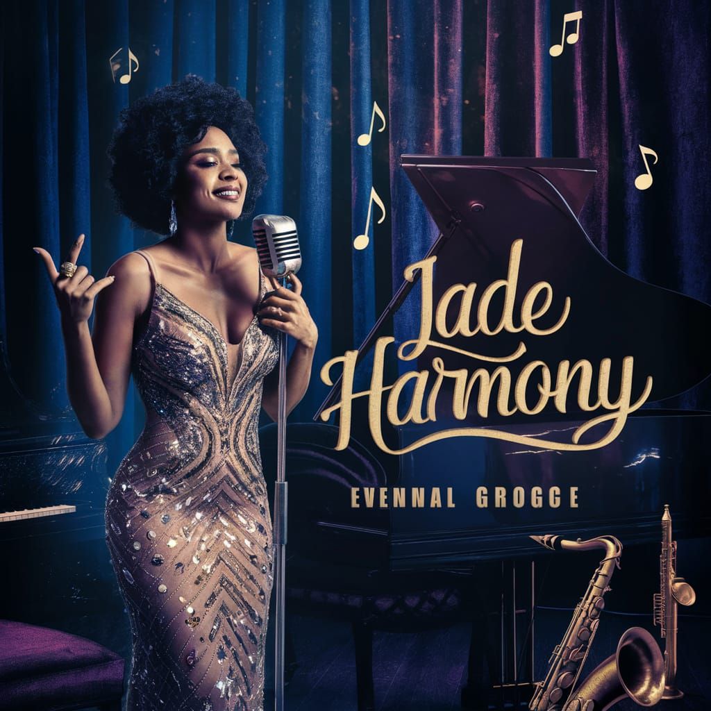 album cover for  Soul R&B singer named 'Jade Harmony.'