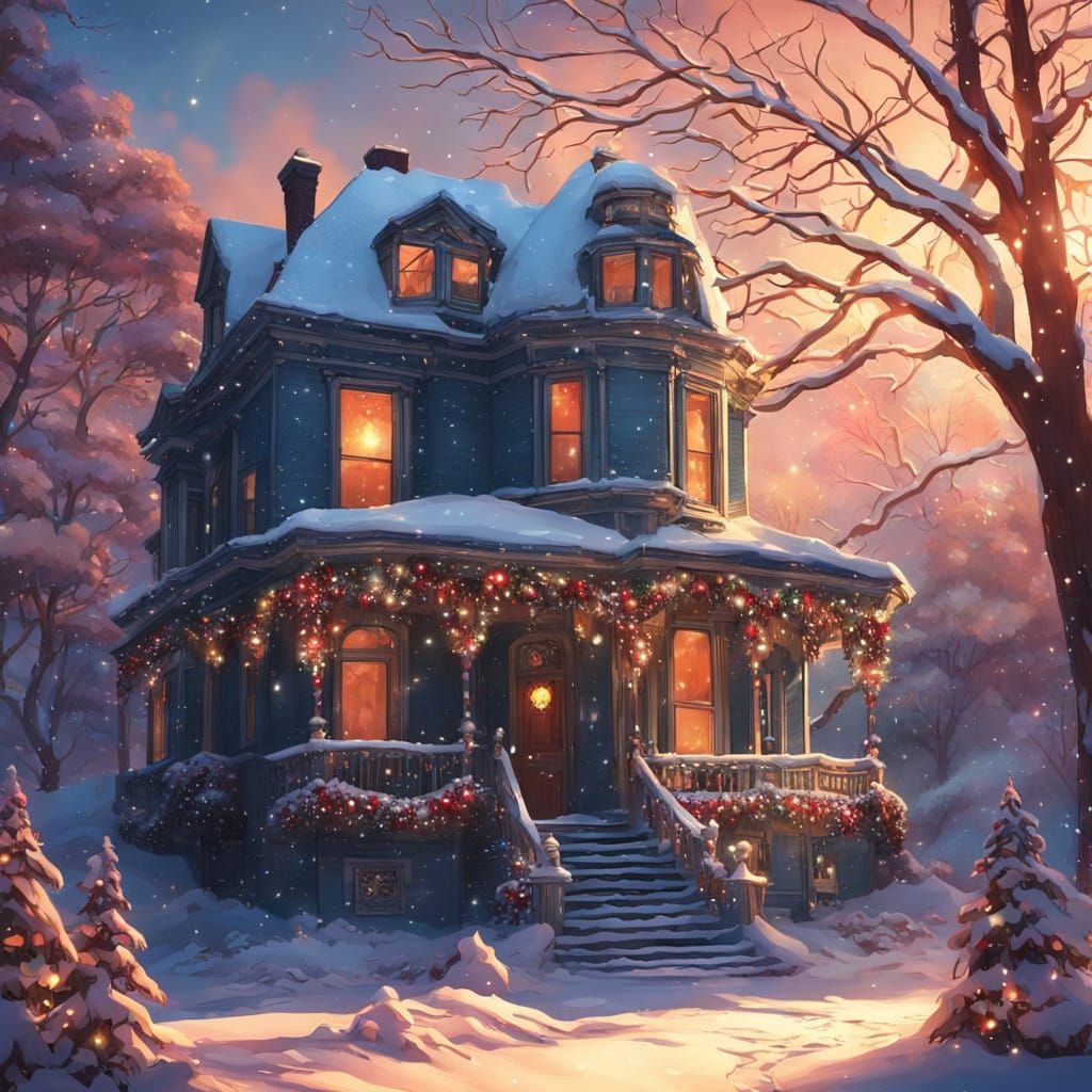 Whimsical Winter Wonderland in Victorian Style
