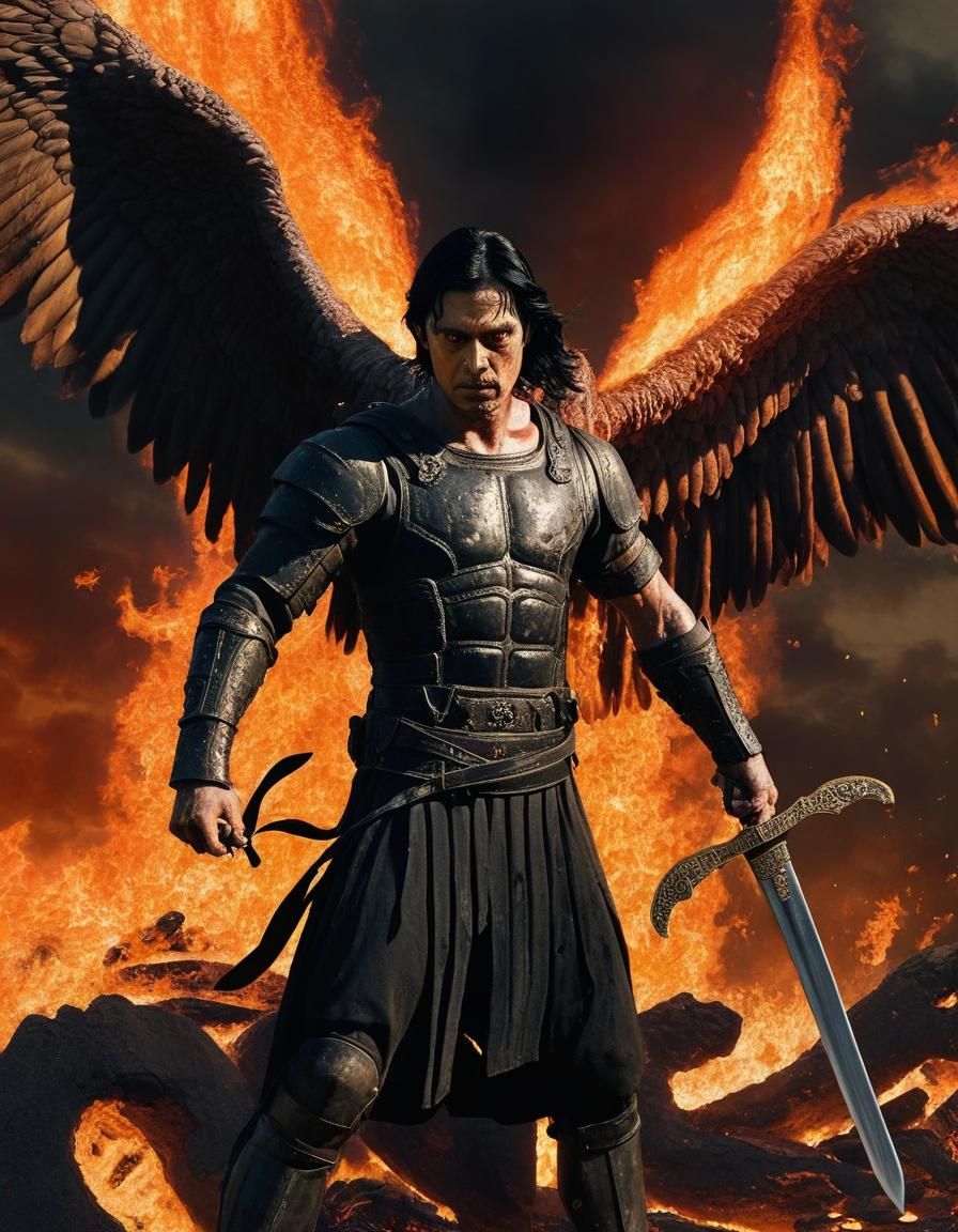 Archangel Gabriel Conquers The Fires Of Satan