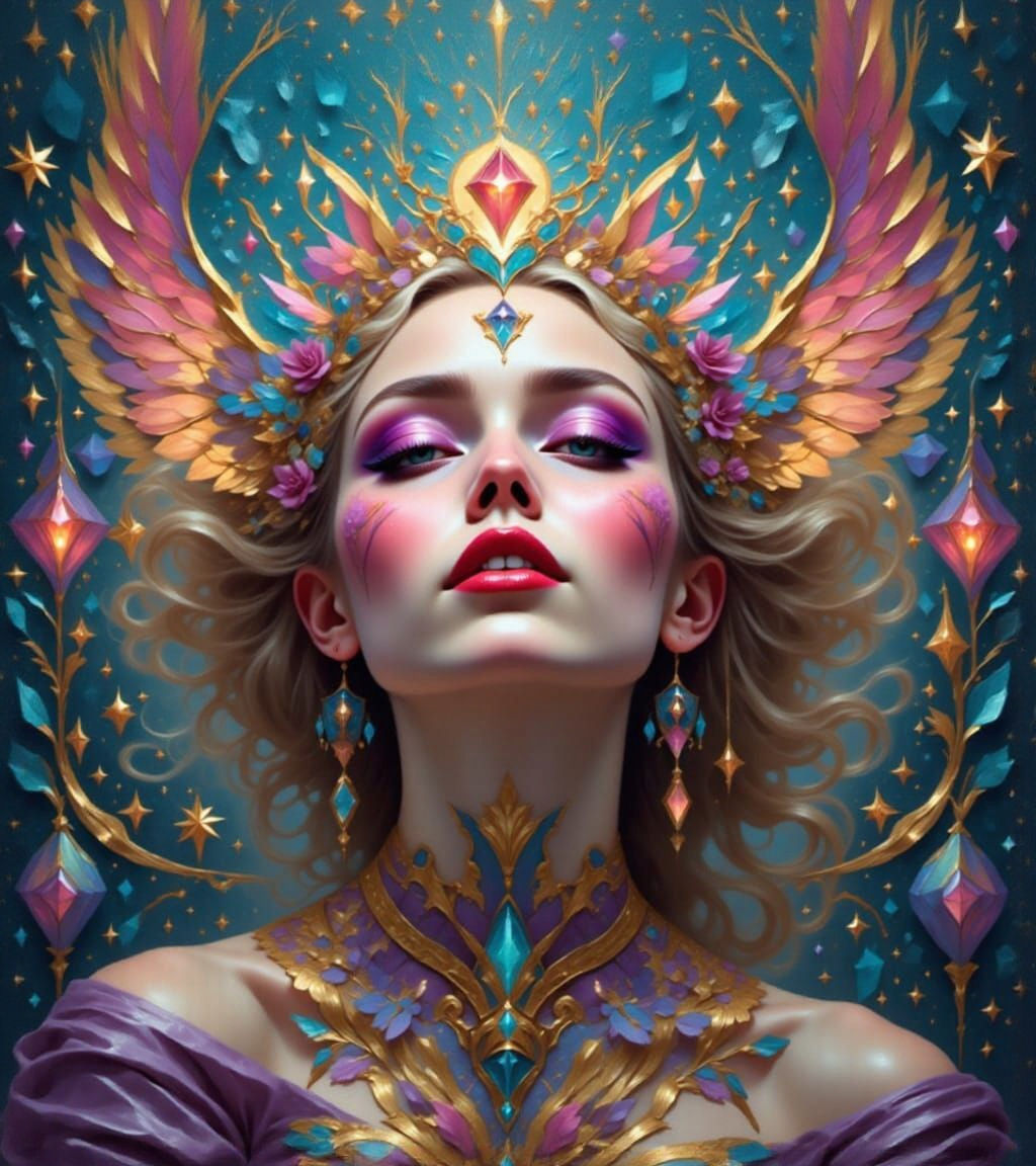 Fairy princess with a headdress