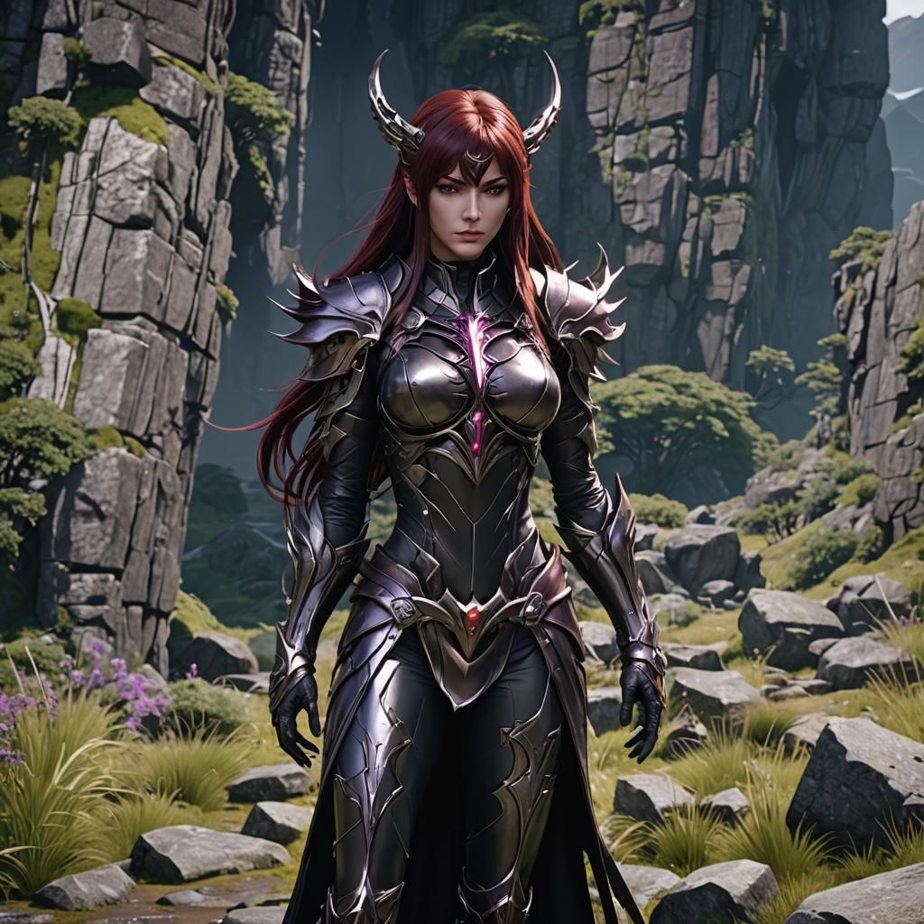 Scathach of Skye with Witchblade: 3D Rendering