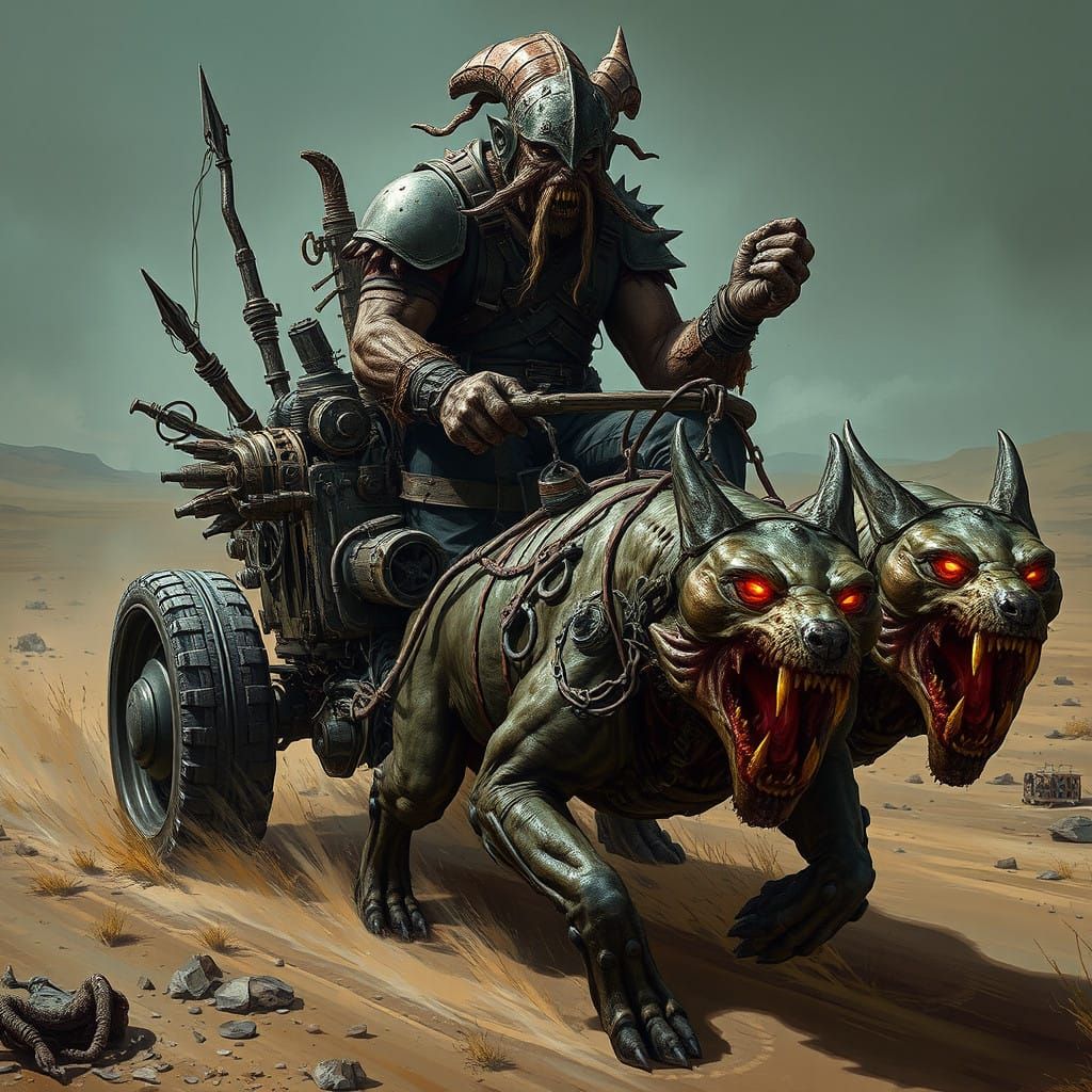 Gritty Post-Apocalyptic Chariot Rides Through Barren Wastela...