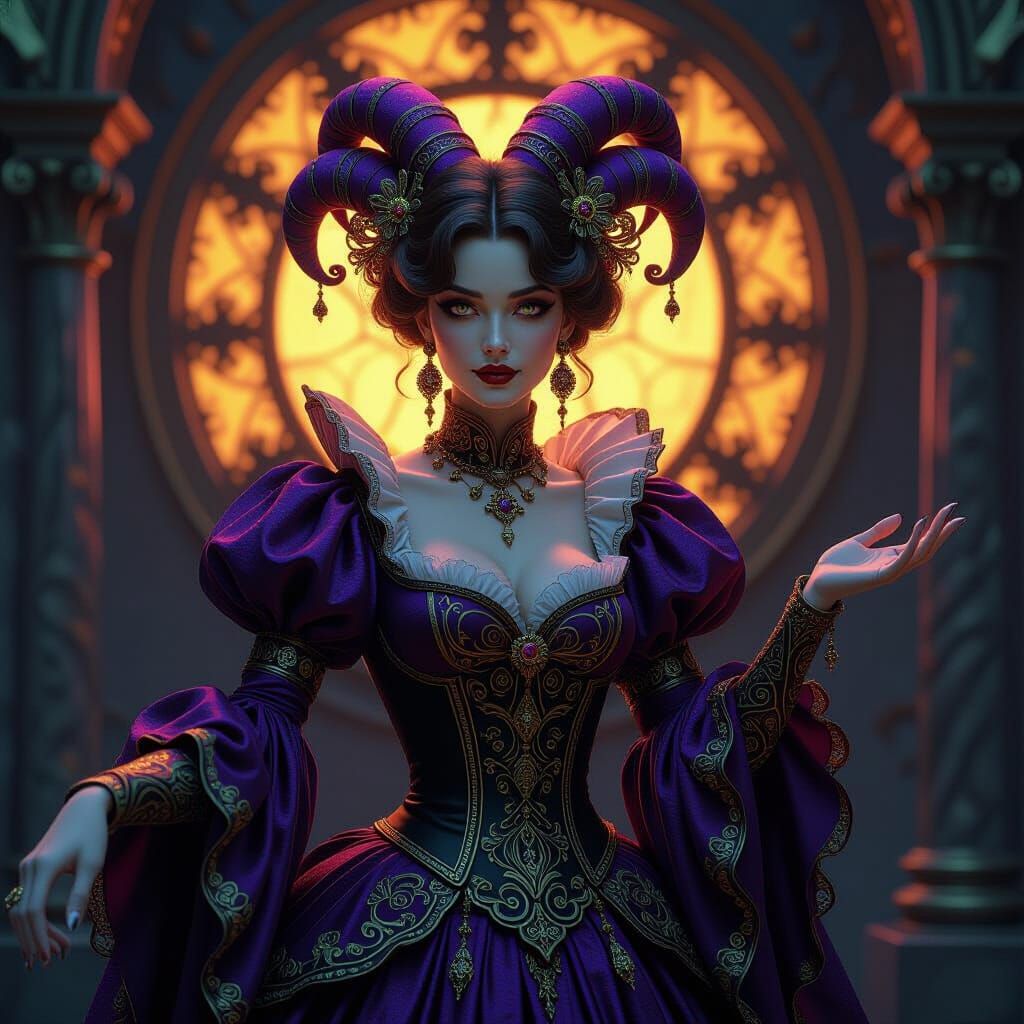 Baroque Jester in Belle Epoque Style, 8K