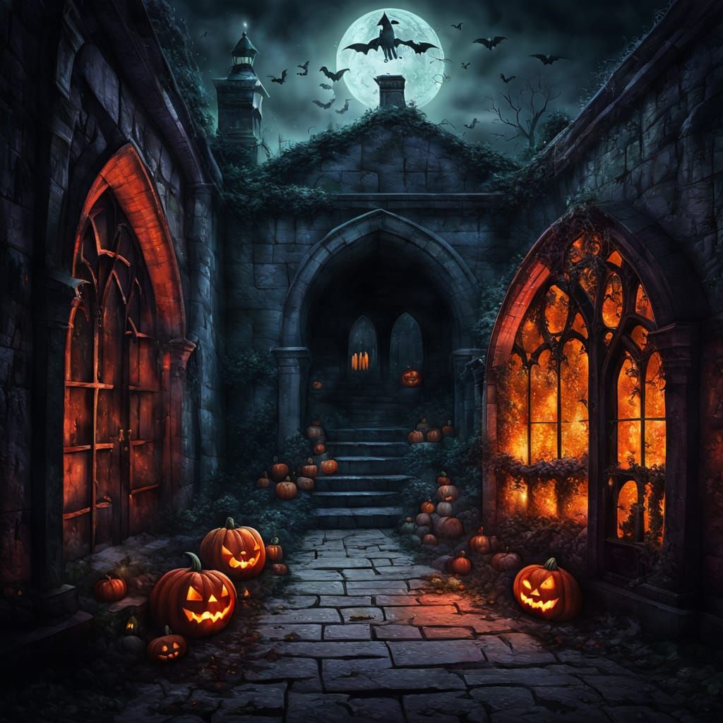 Haunted Crypt Blends Halloween and Christmas