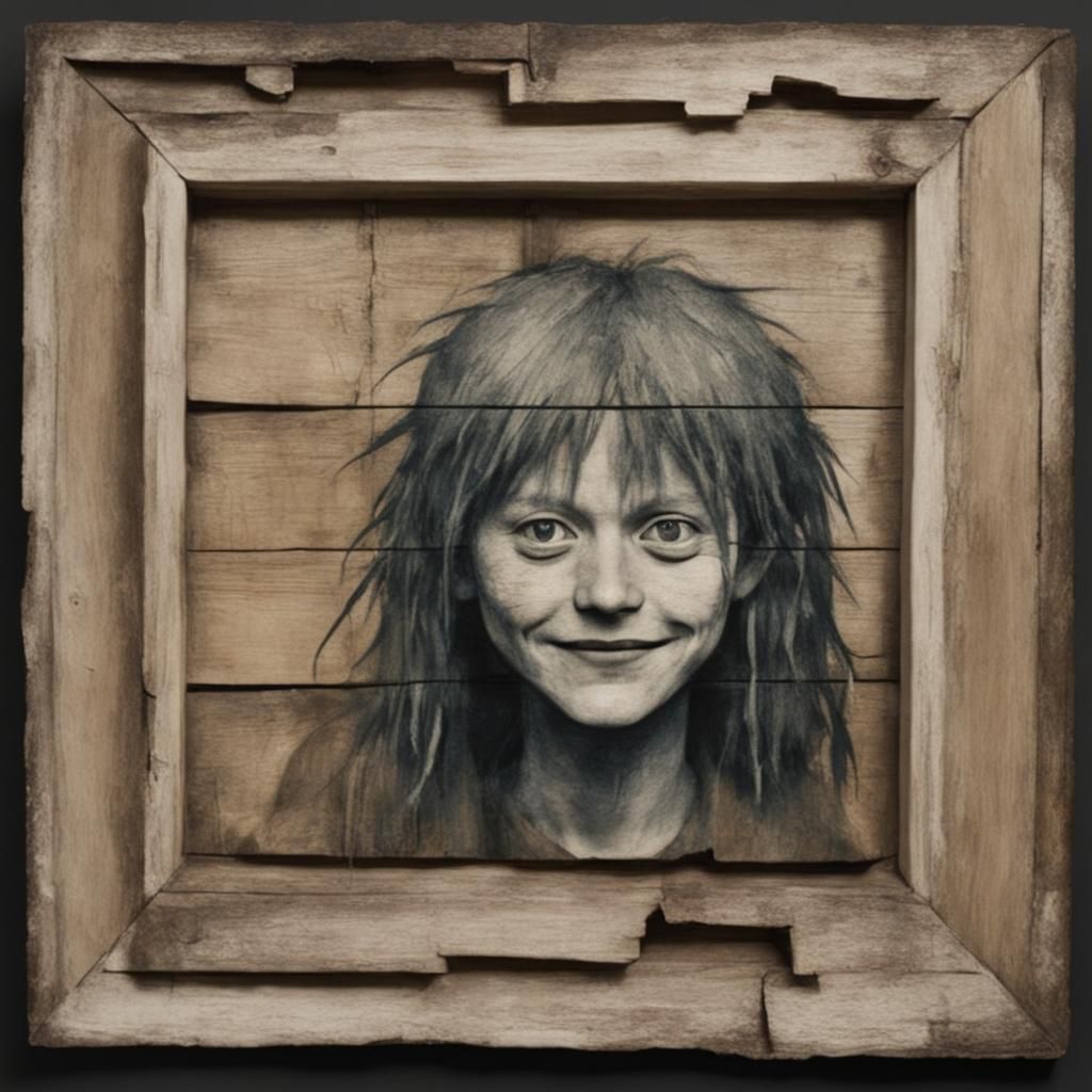 Weathered Face Witnessing Humanity's Struggles