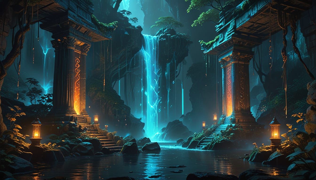 Ancient Shrines and Technology Water