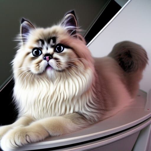 Captain Meowington: Persian Cat Starship Captain