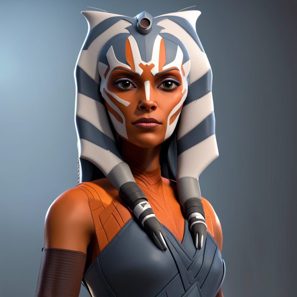 Photorealistic 3D Rendering of Ahsoka Tano