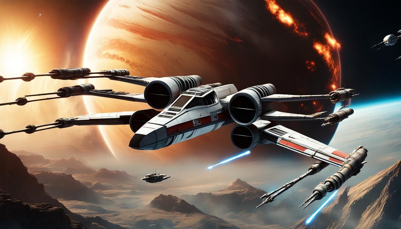 Not so much an X-Wing as a ж-Wing.