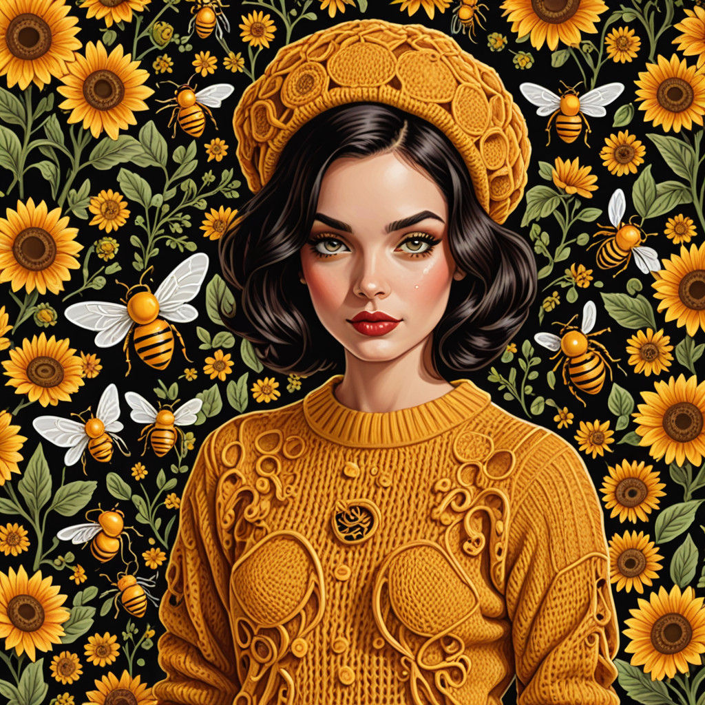 Grotesque Honey Harlequin in Lowbrow Art