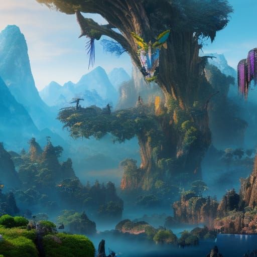 Avatar Movie: Detailed Matte Painting in 8k