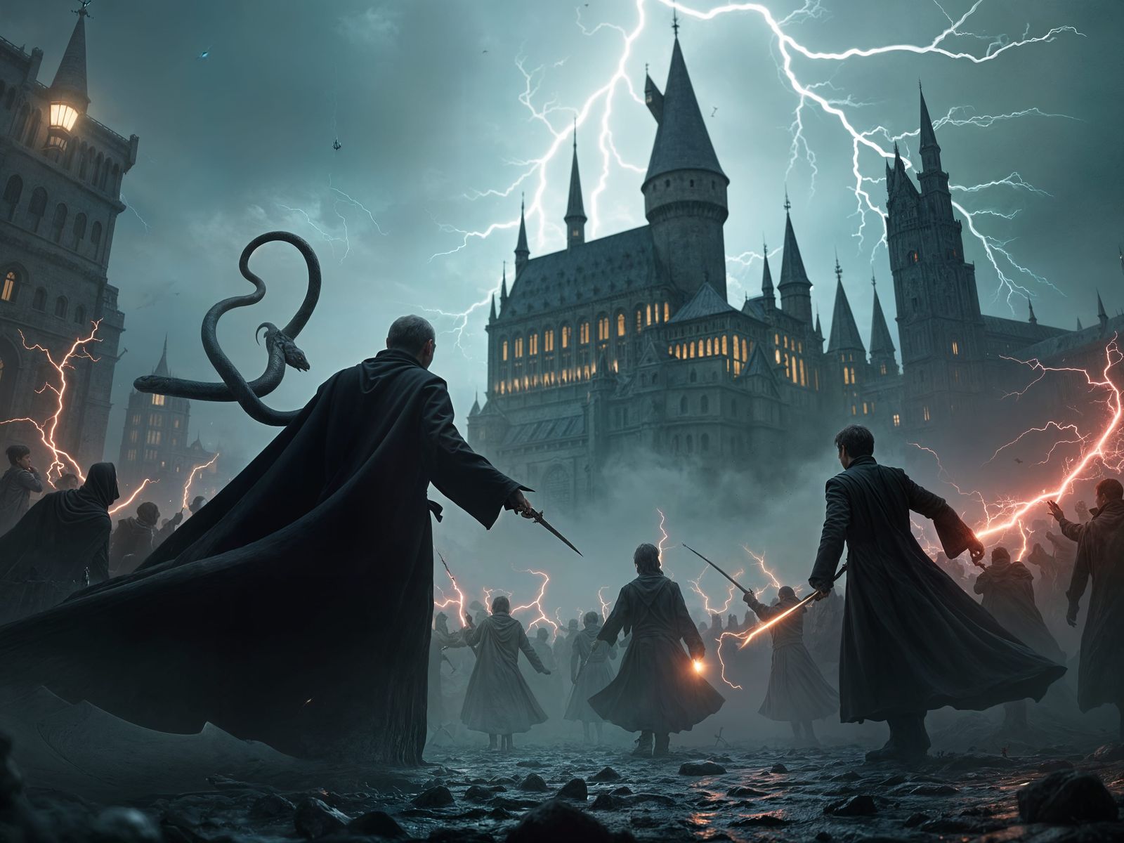 Epic Battle at Hogwarts: Snake's Escape