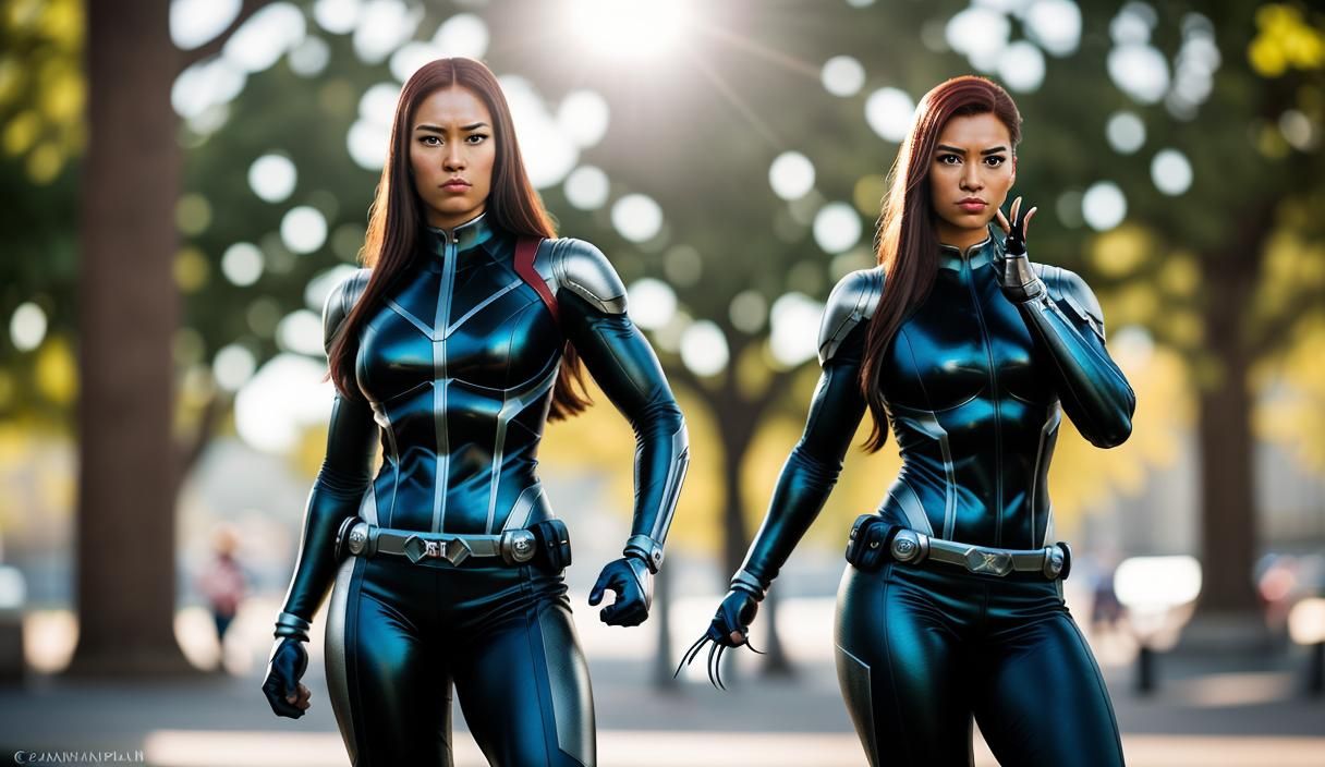 A very beautiful female version of the X-men Colossus