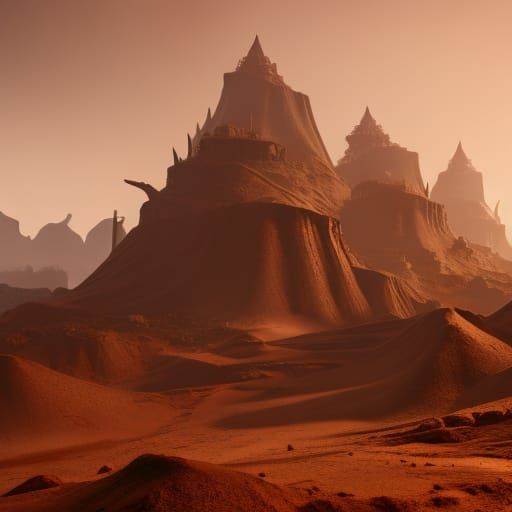 Fantastical Toxic Wasteland in Detailed Matte Painting