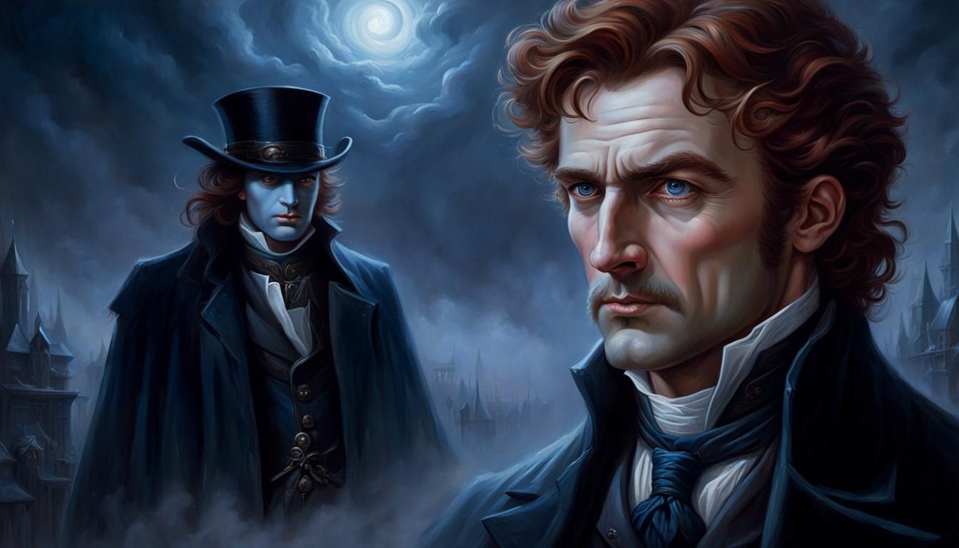 Dr Van Helsing: Sinister Oil Painting, Late 1800s