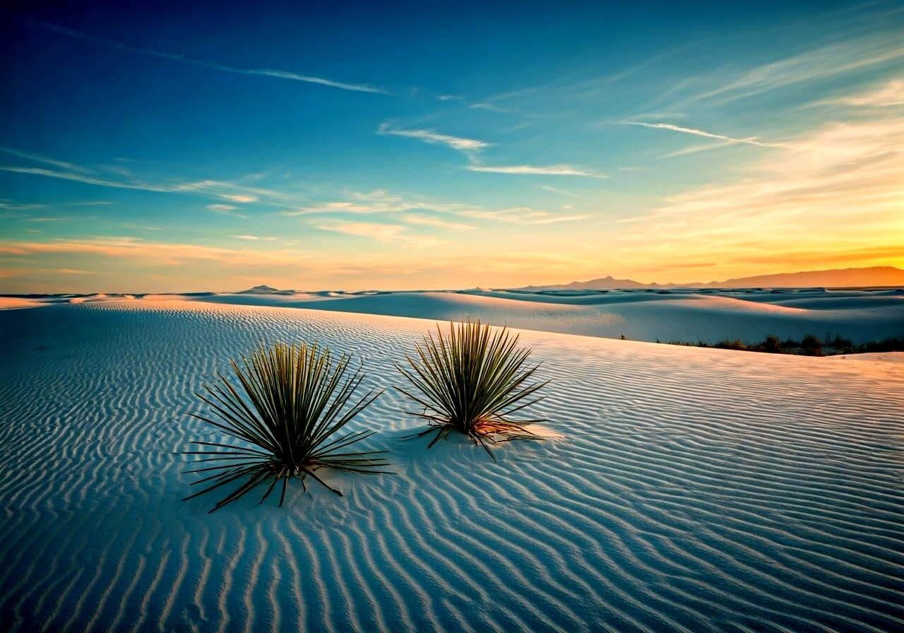 Wide-Format Dawn at White Sands National Park