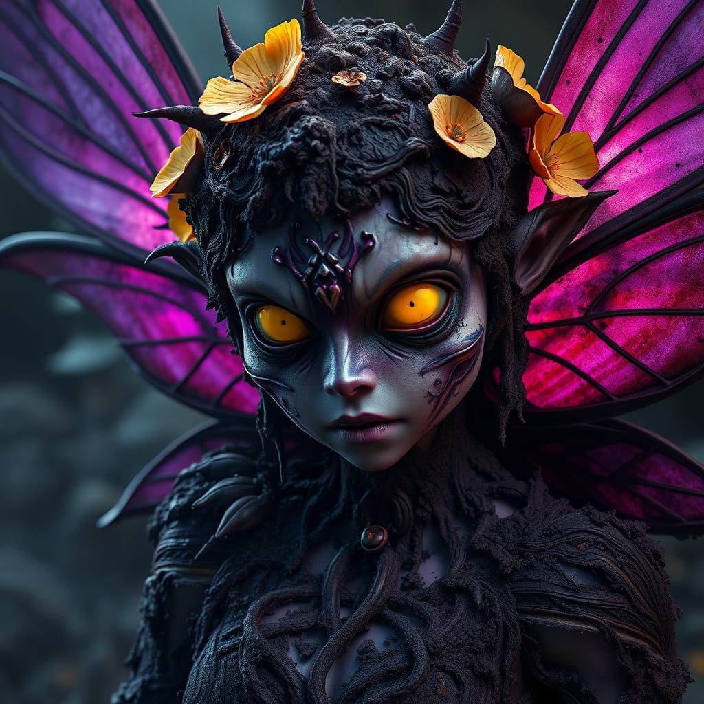 Dark Fantasy Earth Fairy Concept Art