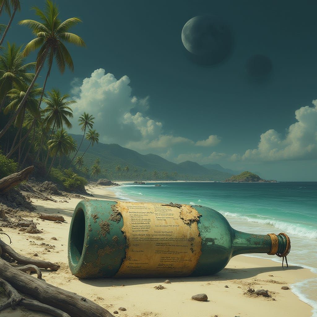 Desert Island Dragon Egg Under Dark Moons