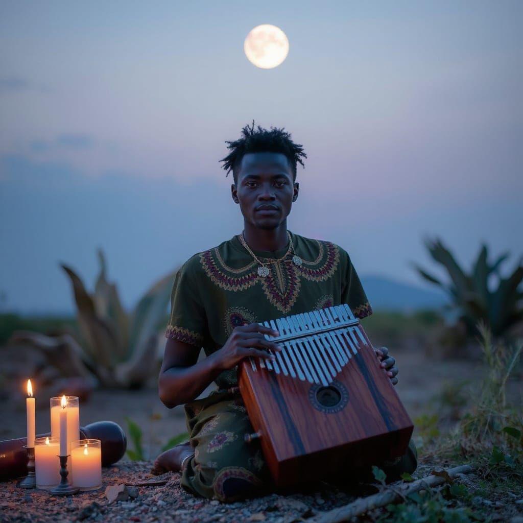 Galactic Kalimba Concert Under Botswana Stars
