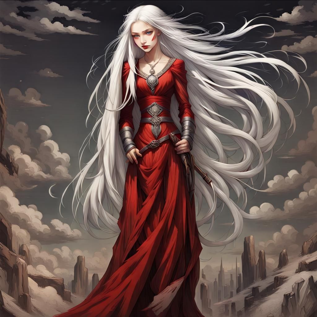 Striking Beauty with Lifeless Eyes