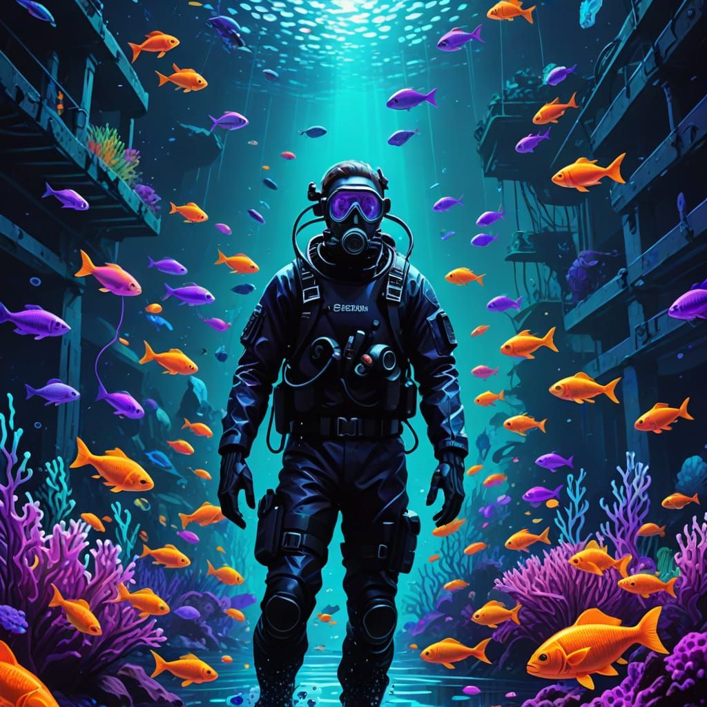 swimming with the fishes is where I'll be, instigating battles between underwater armies