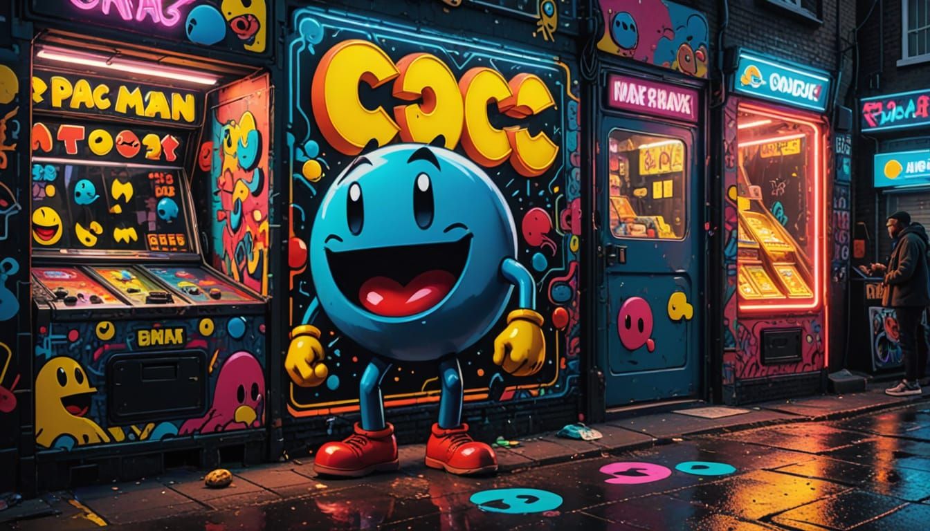 Pac-Man in East London: Vibrant Street Art