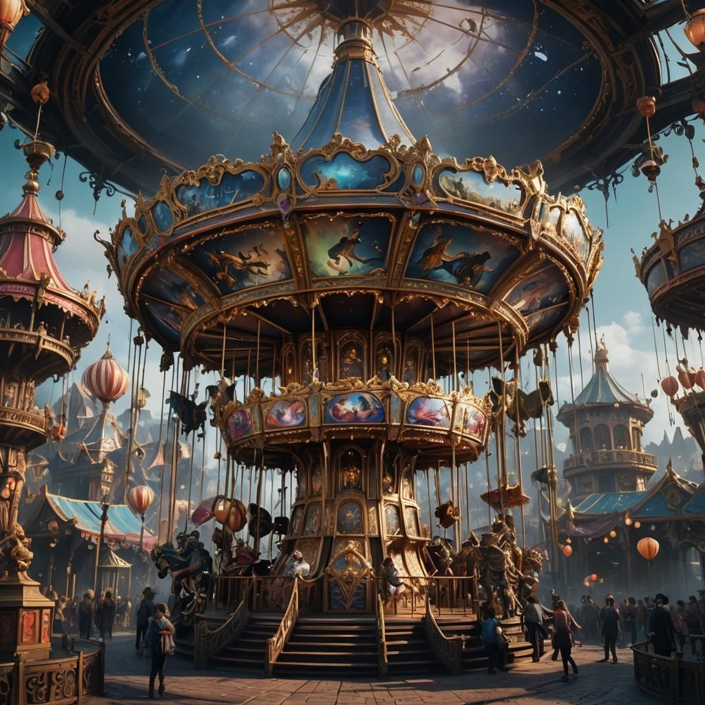 Fantastical Carousel of Dreams and Nightmares