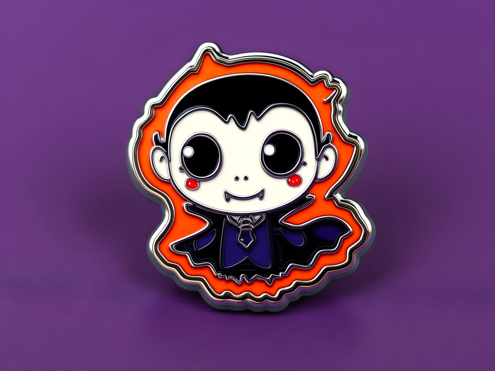 Whimsical Halloween Dracula Pin Art