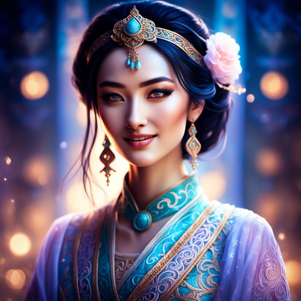 Dreamlike Portrait of an Oriental Beauty