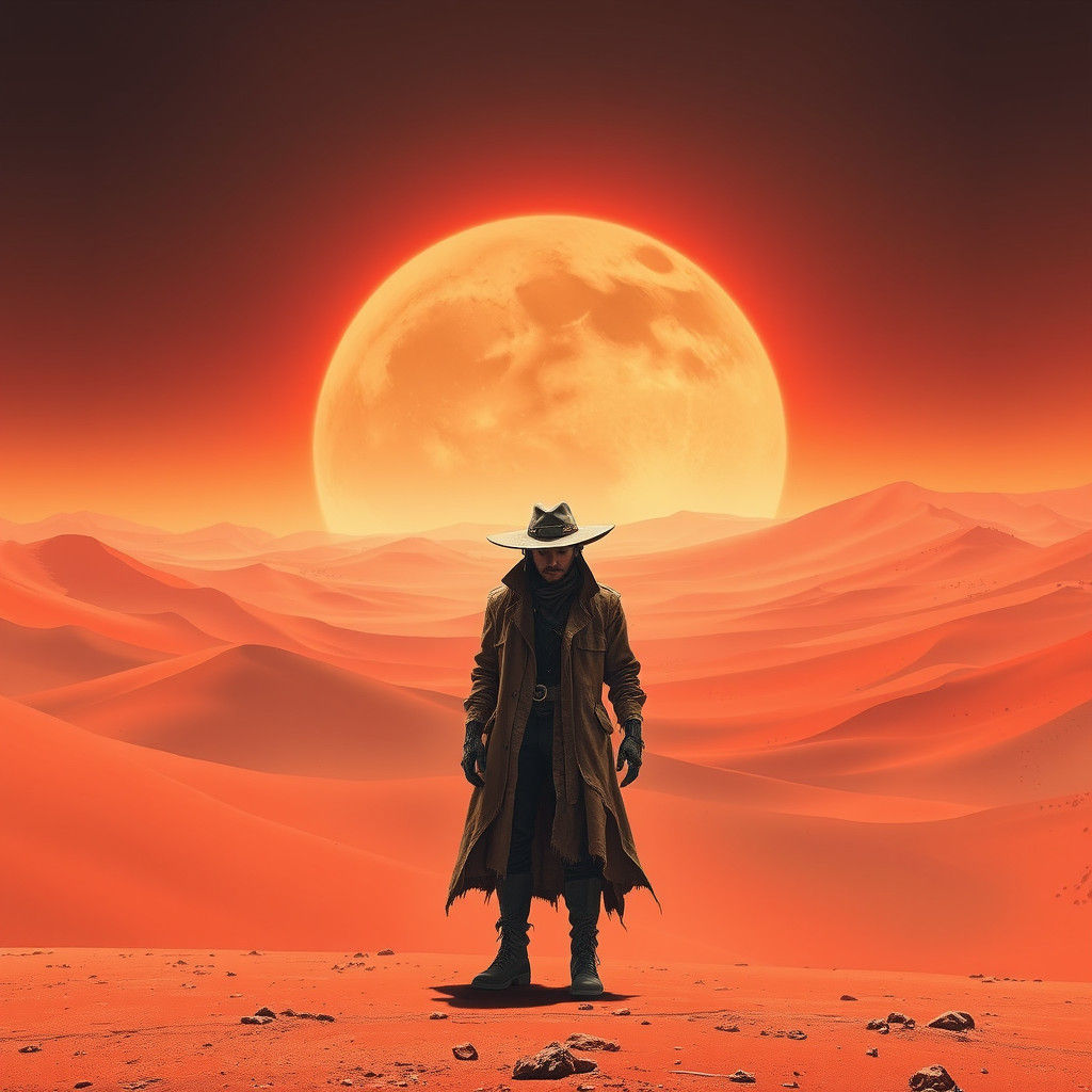 Dystopian Desert Planet: Retro-Futuristic Apocalypse