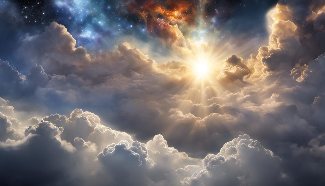 God Creates Heavens and Earth: AI Art