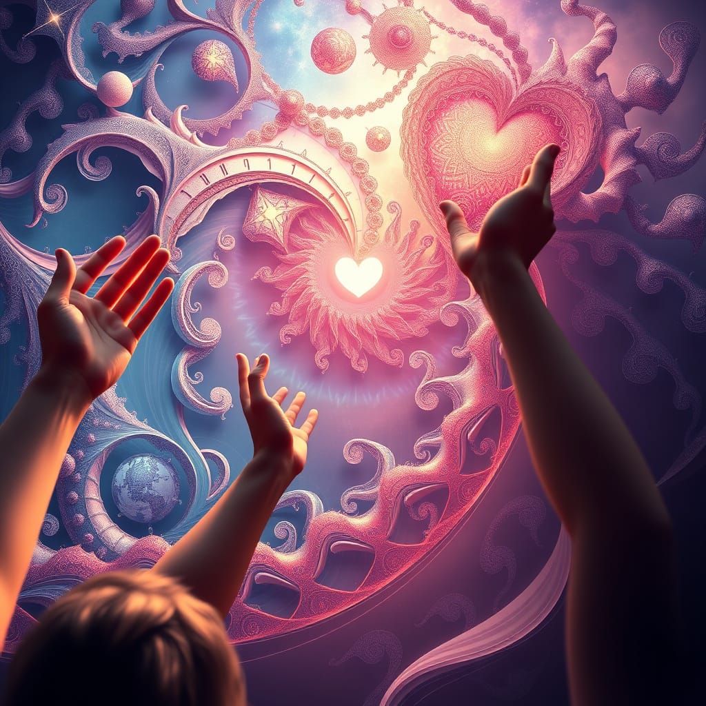 Heaven Moves: Hands, Voice, Heart Ascending in Abstract Art