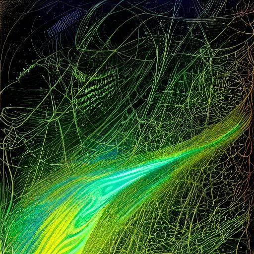 Magical Flow of Time in a Futuristic Style
