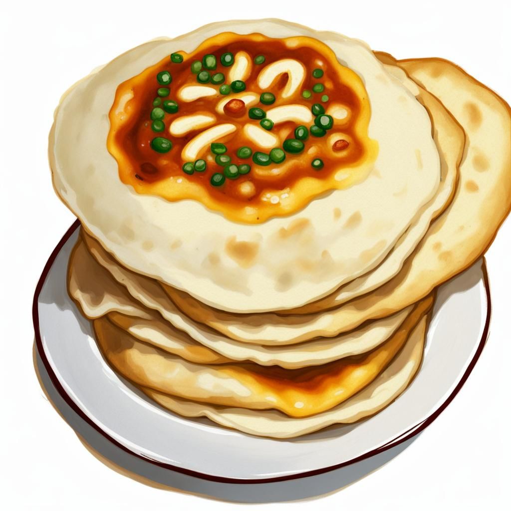 Delicious Roti Canai Flatbread