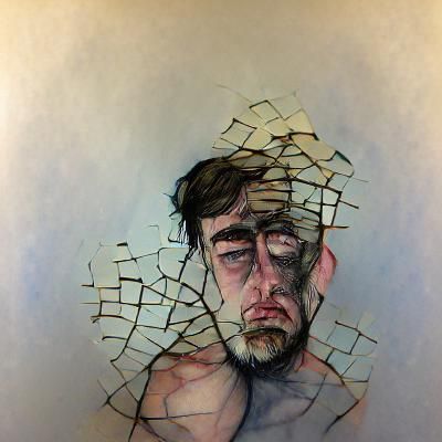 Self-Portrait of a Broken Man: Emotional Depiction