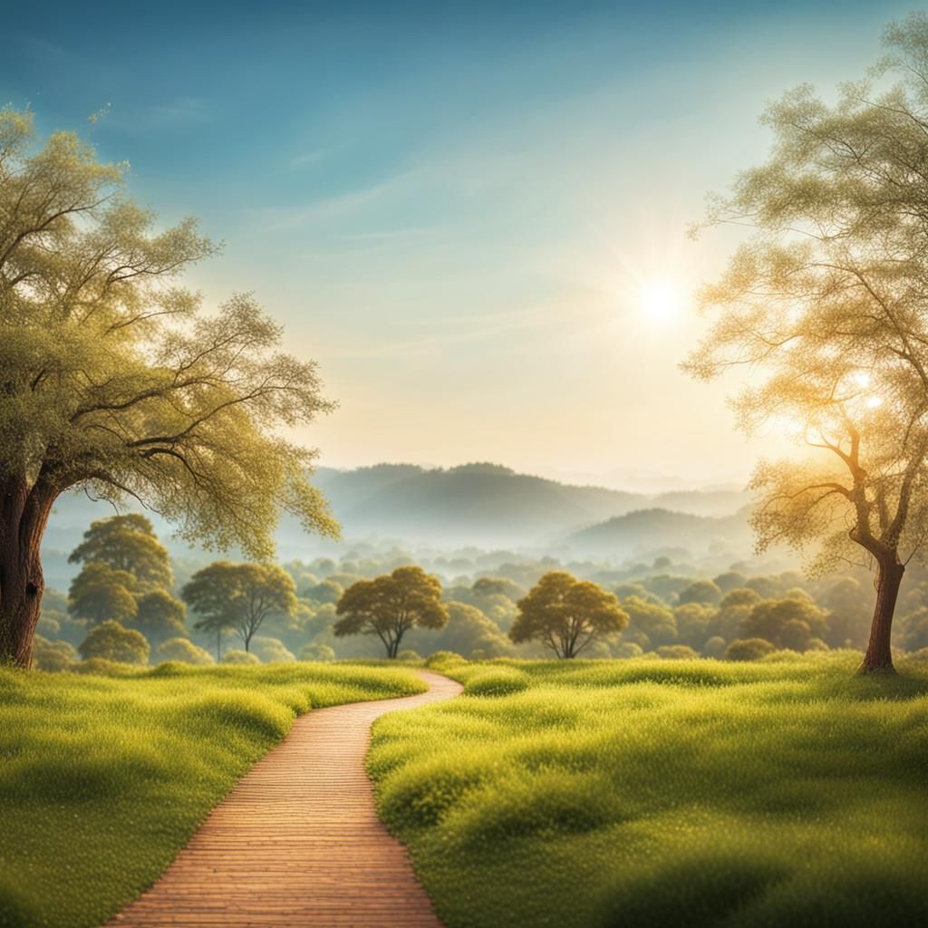 Serene Landscape with Clear Sky: Professional Photography