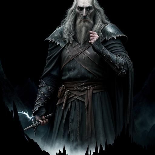 Saruman's Ruffians in Dark Fantasy Style