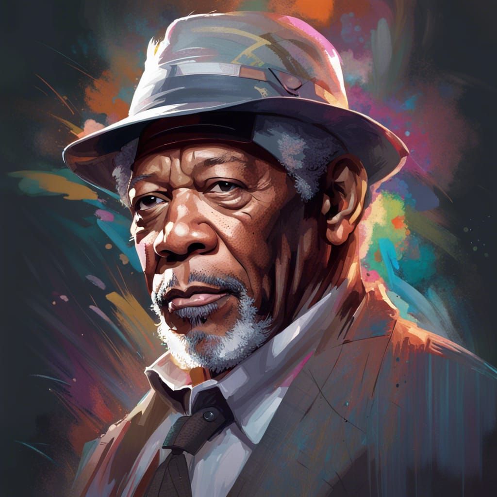 Sports Writer Portrait in Detailed Digital Art Style