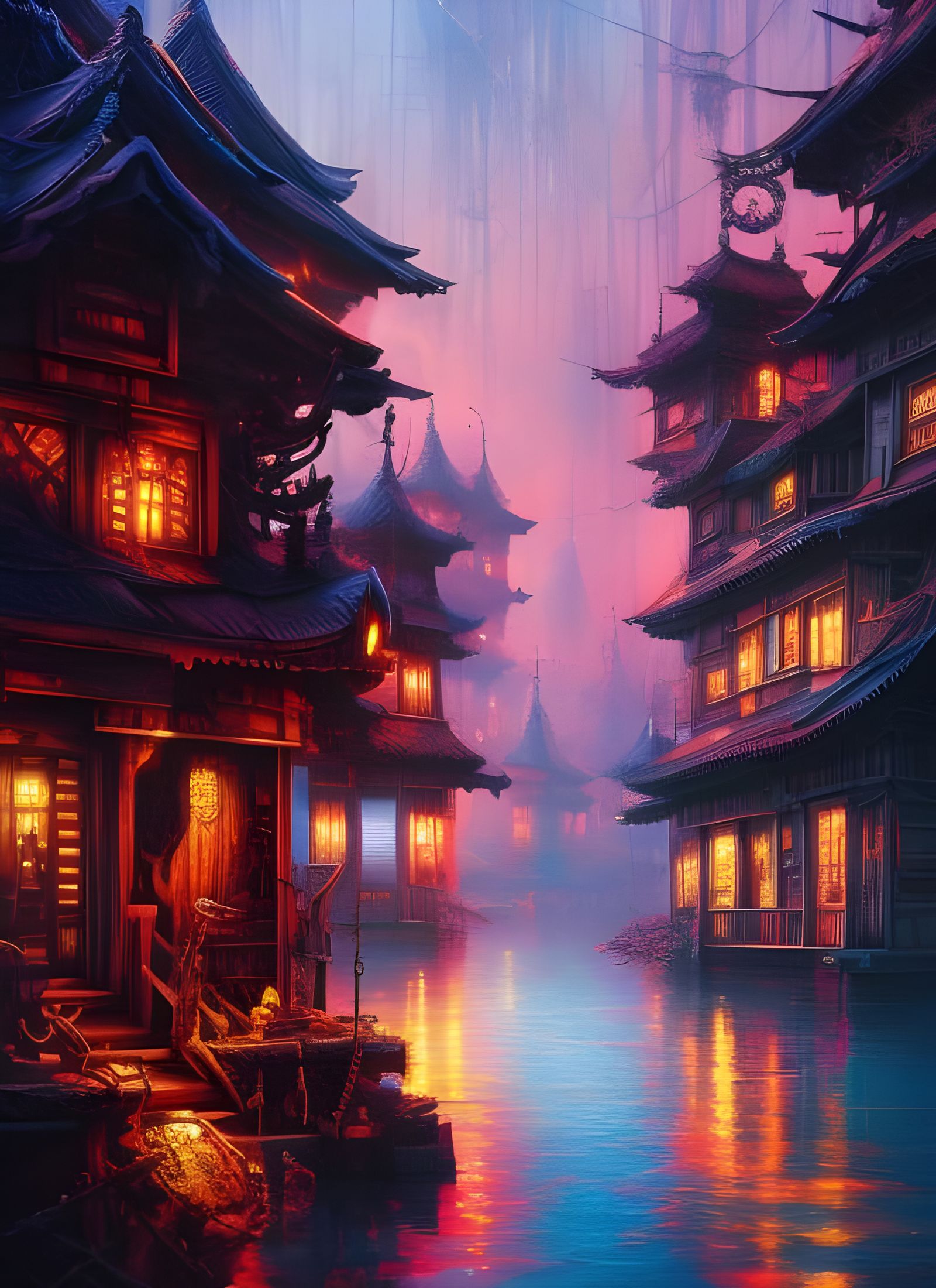 Treasure Chest Exploding with Paint, Anime Style