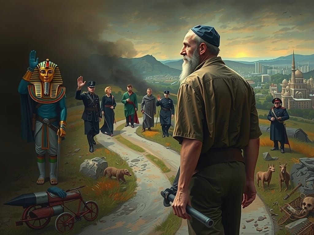 Resolute Pioneer Embracing Progress in a Vibrant Metropolis