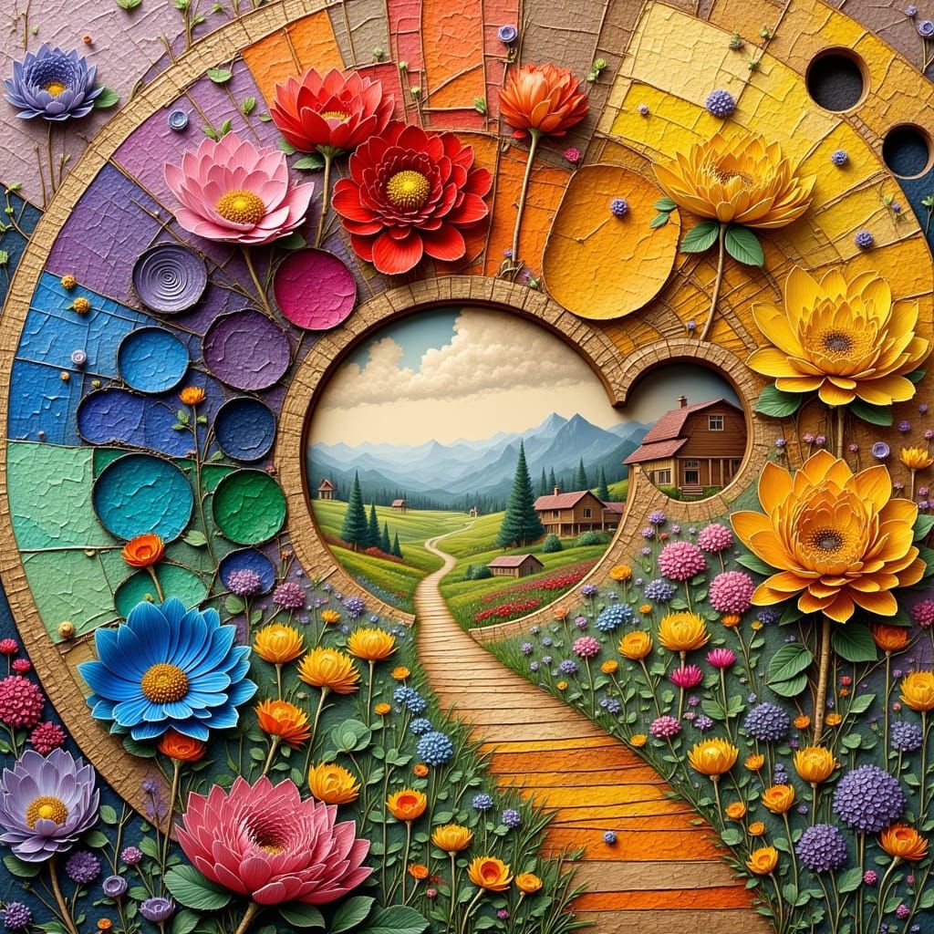 Assemblage of the painter’s palette 🎨 🌳  3