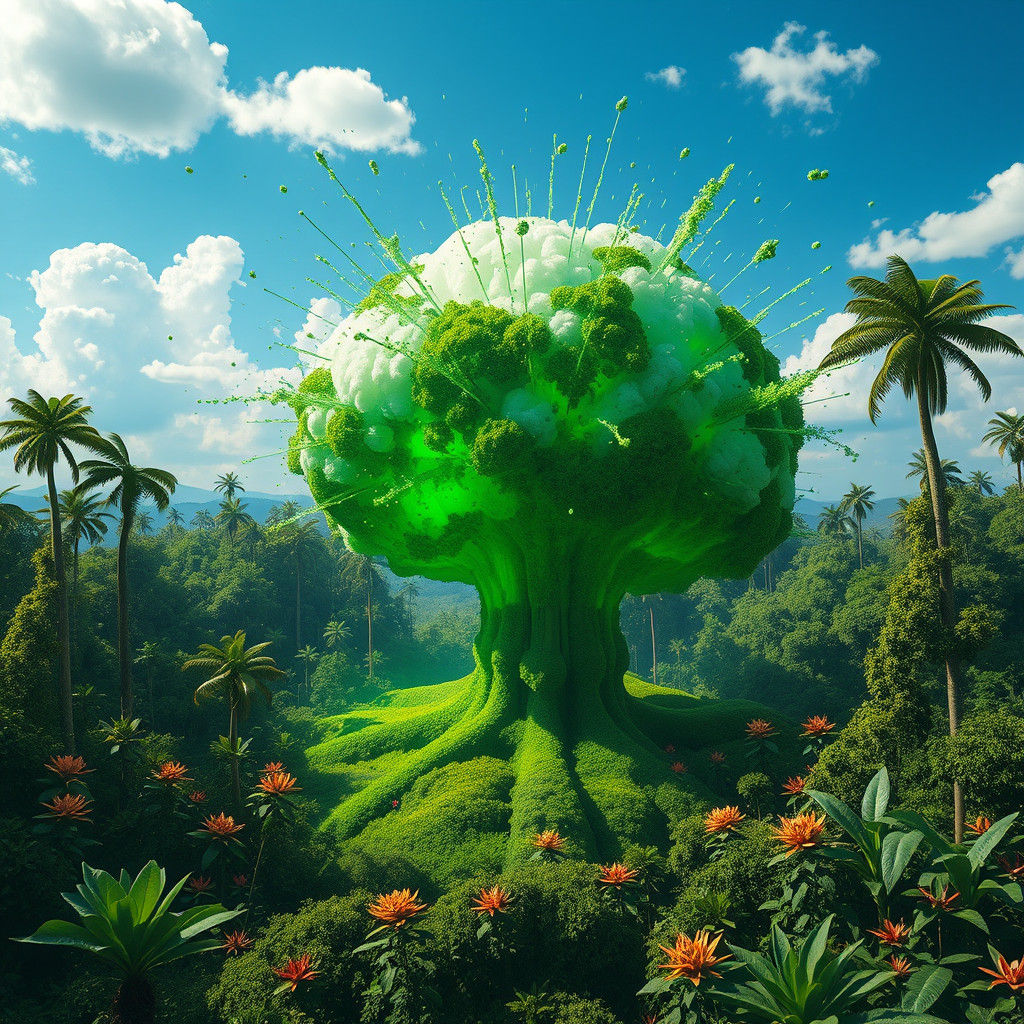 Green Nuclear Explosion of Natural Energy