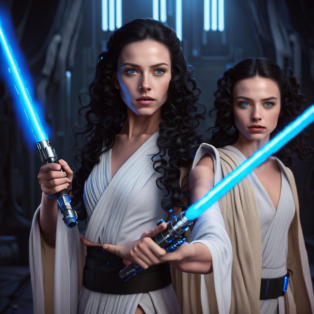 Jedi Master Teaches Apprentice: Fantasy Concept Art