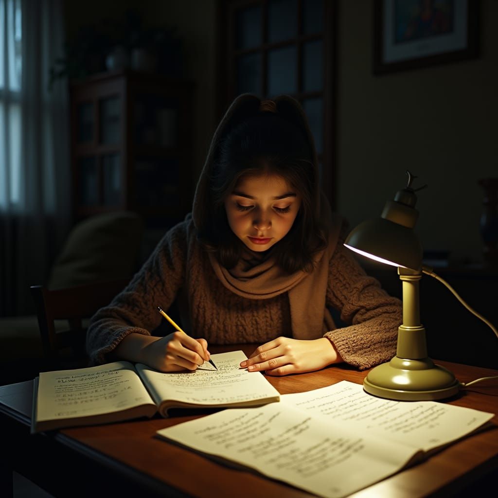Girl Studies in the Shadows of Winter