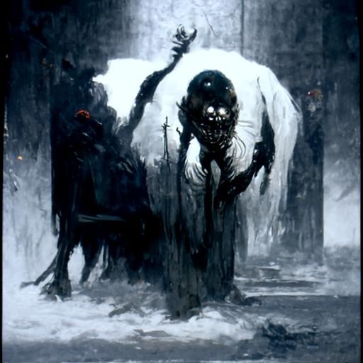 Eerie Scene in the Style of Gustave Doré